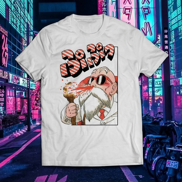 Gildan Other - Dragon Ball Master Roshi Funny Bloody Nose Tee